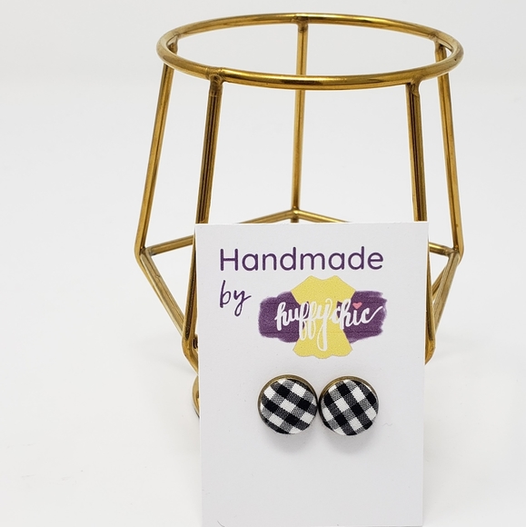 Handmade by Huffychic Jewelry - 3/$15 New Handmade | Upcycled Button Stud Earrings